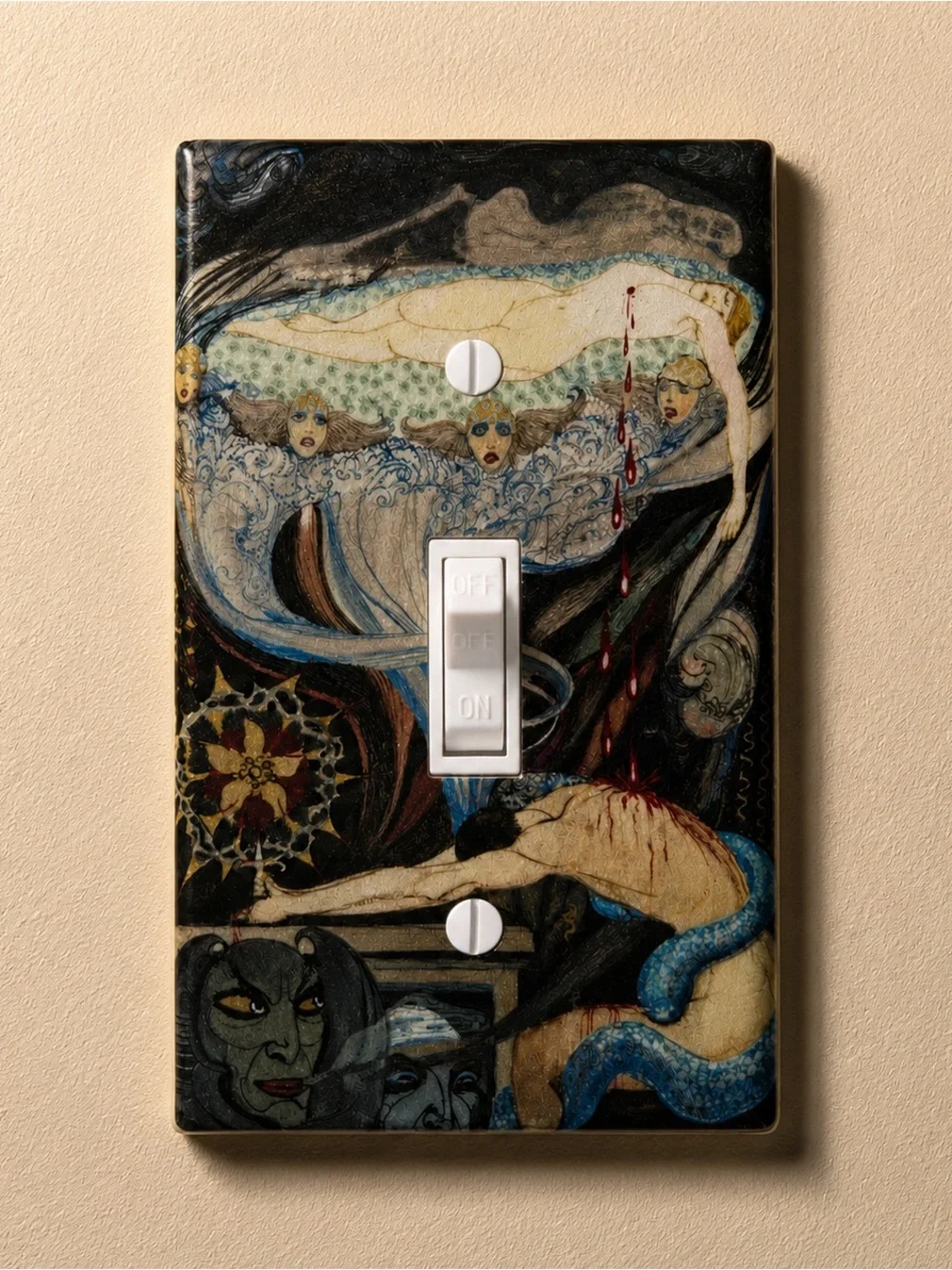 Decorative Light Switch Cover -Assassin and Victim